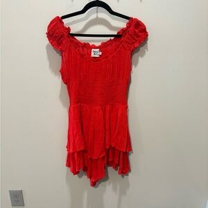 open lace back dress Airabella Lace Mini Dress White main image 0